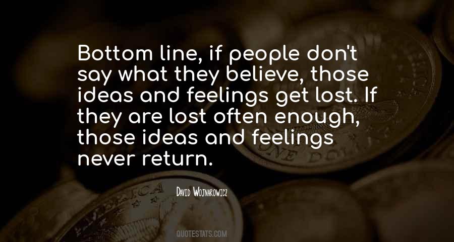 I Will Never Return Quotes #127920