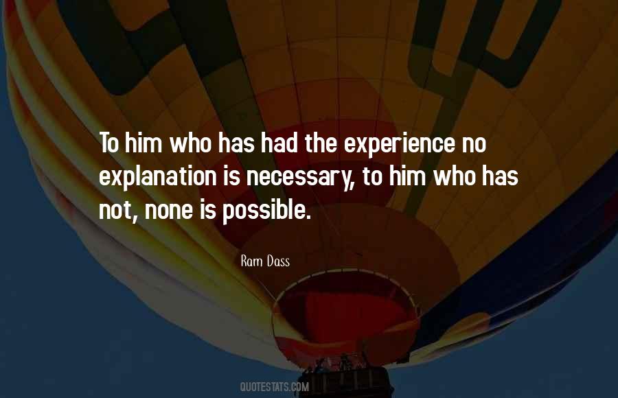 No Explanation Is Possible Quotes #1215218