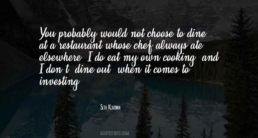 My Chef Quotes #1686889