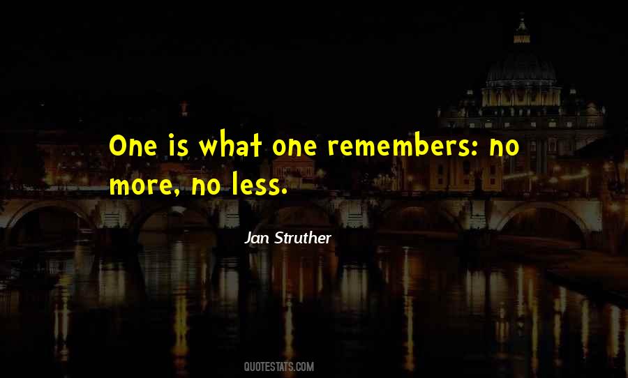 No One Remembers Quotes #47941