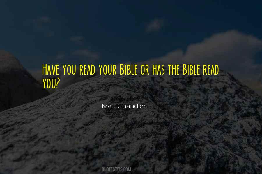 Read Your Bible Quotes #1087075