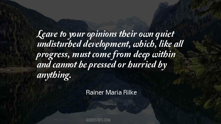 Quotes About Development Progress #214474