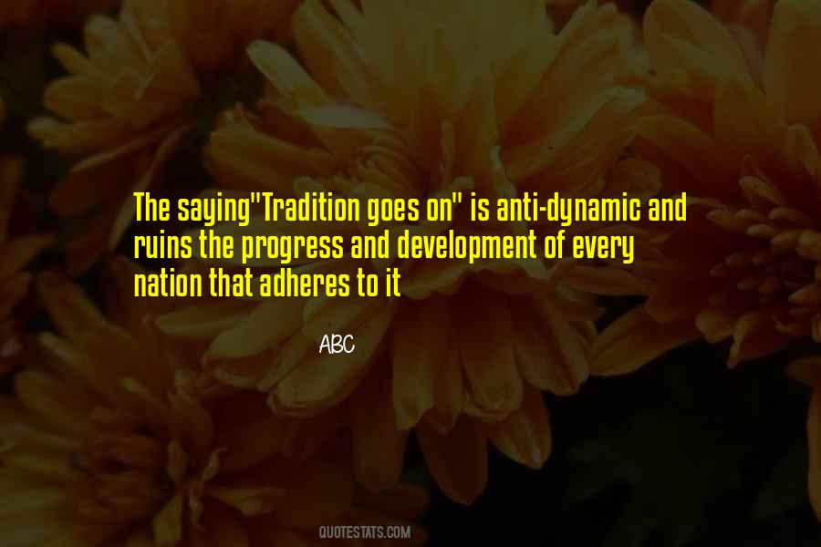 Quotes About Development Progress #603885