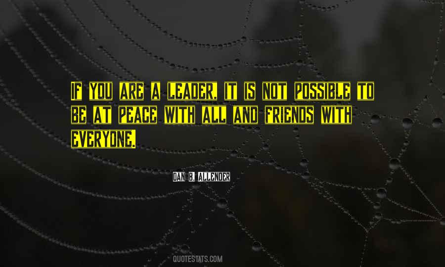 Peace Leader Quotes #1041933