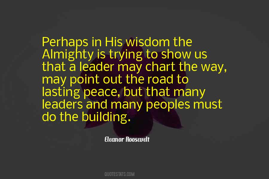 Peace Leader Quotes #1648241