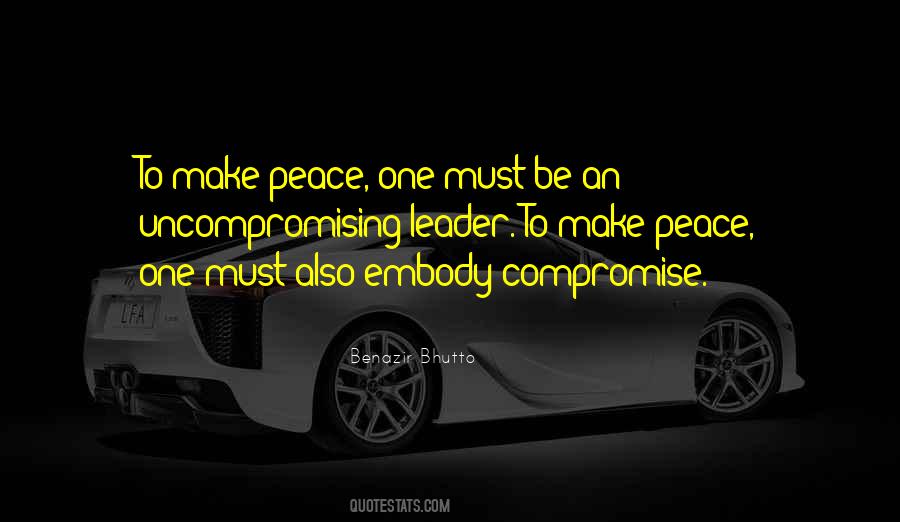 Peace Leader Quotes #1826193