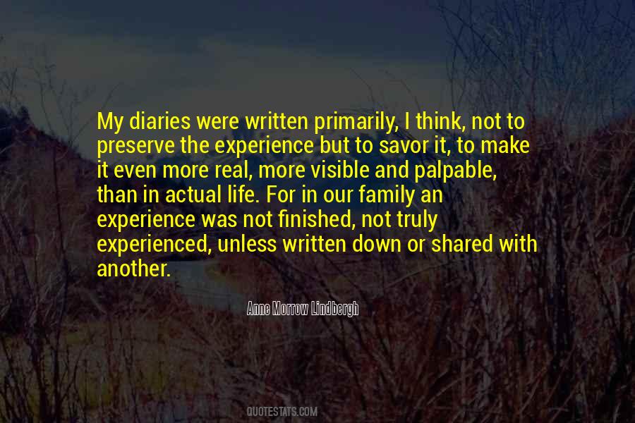 Family Experience Quotes #1147758