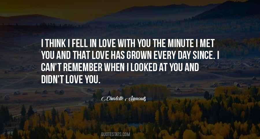 Fell In Love With You Quotes #556361