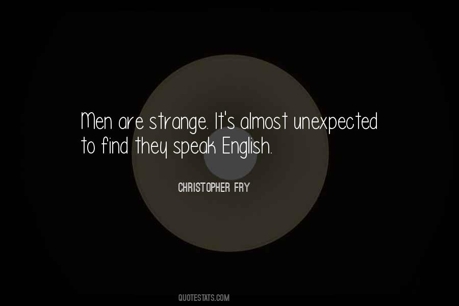 Strange English Quotes #824207