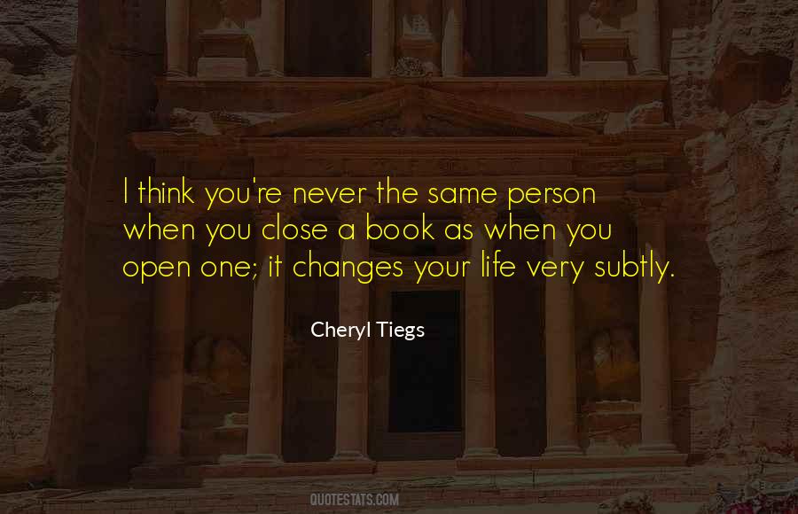 Changing A Person Quotes #1402617