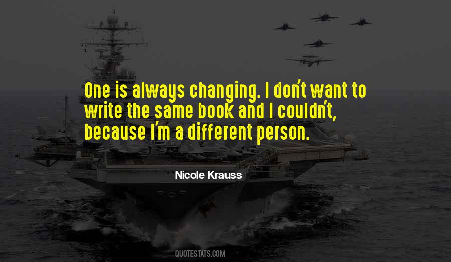Changing A Person Quotes #375791