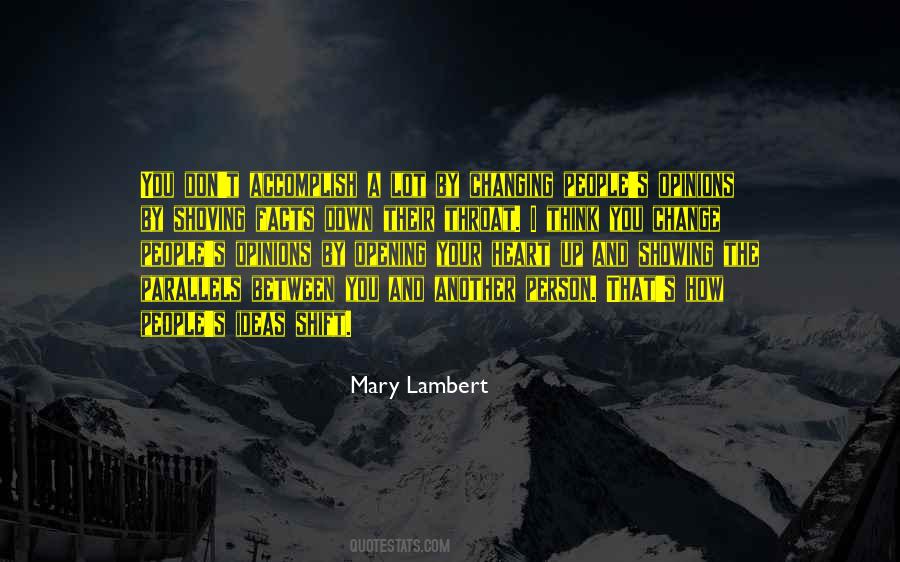 Changing A Person Quotes #960519