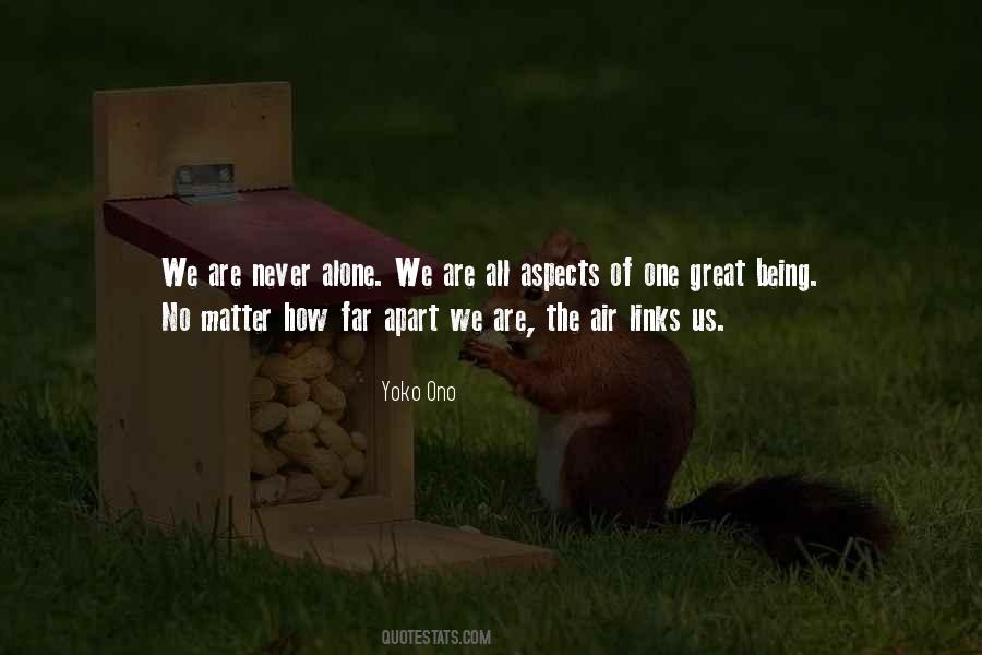 We Are Never Apart Quotes #1578303