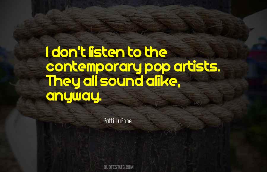 Contemporary Artists Quotes #1790193