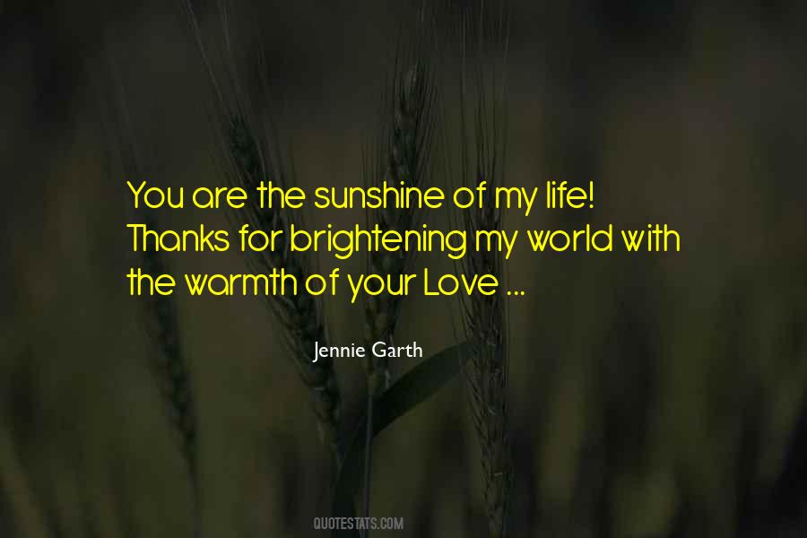 Life Sunshine Quotes #951552