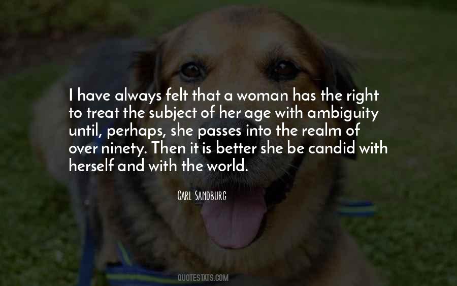Quotes About How To Treat A Woman Right #1811194