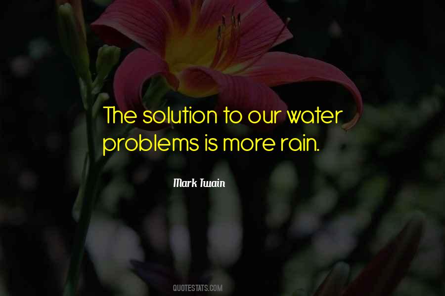 Water Problem Quotes #1864088