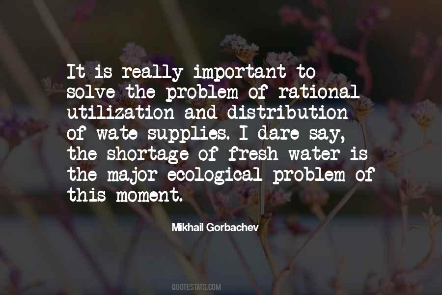 Water Problem Quotes #649711