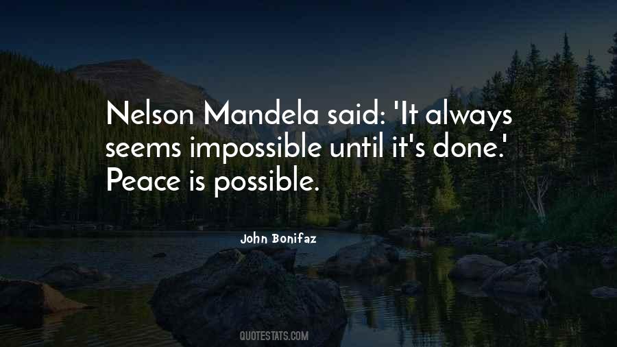 Peace Is Impossible Quotes #1280820