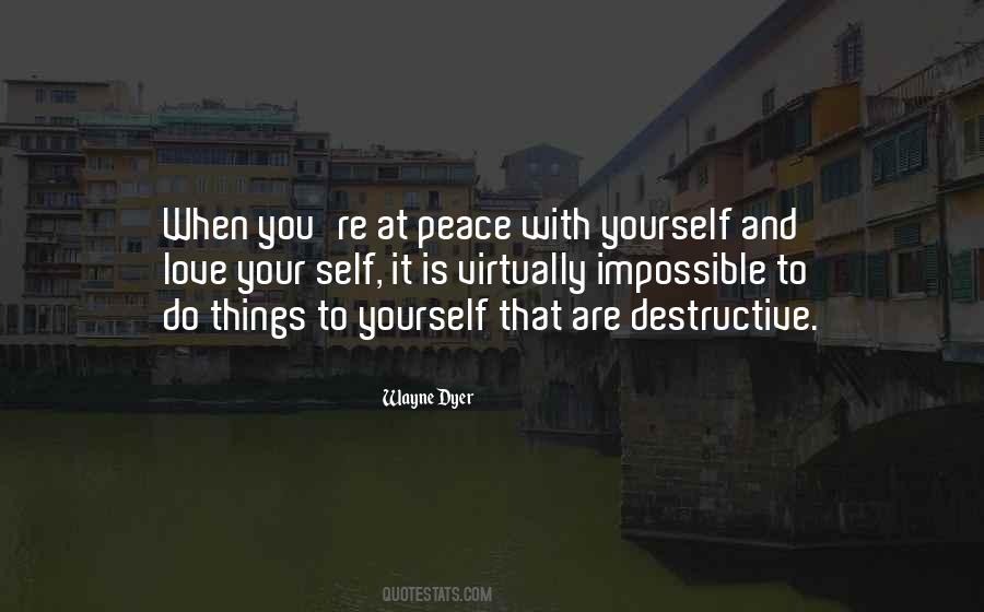 Peace Is Impossible Quotes #1531426