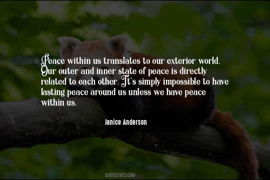 Peace Is Impossible Quotes #569752