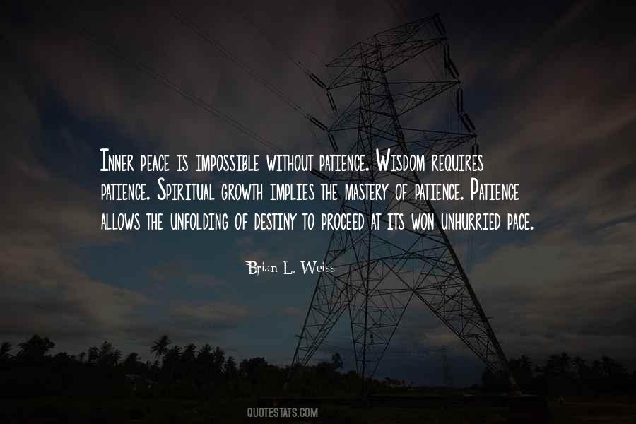 Peace Is Impossible Quotes #762662