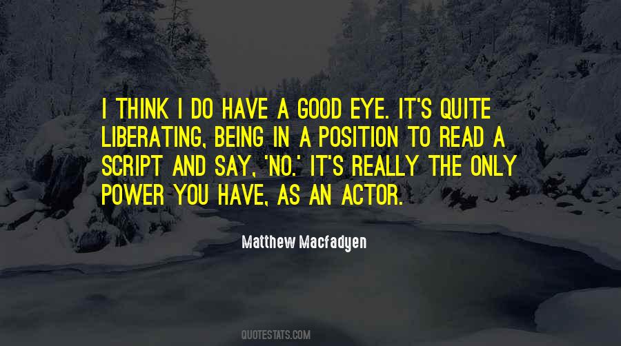 Eye Power Quotes #754812