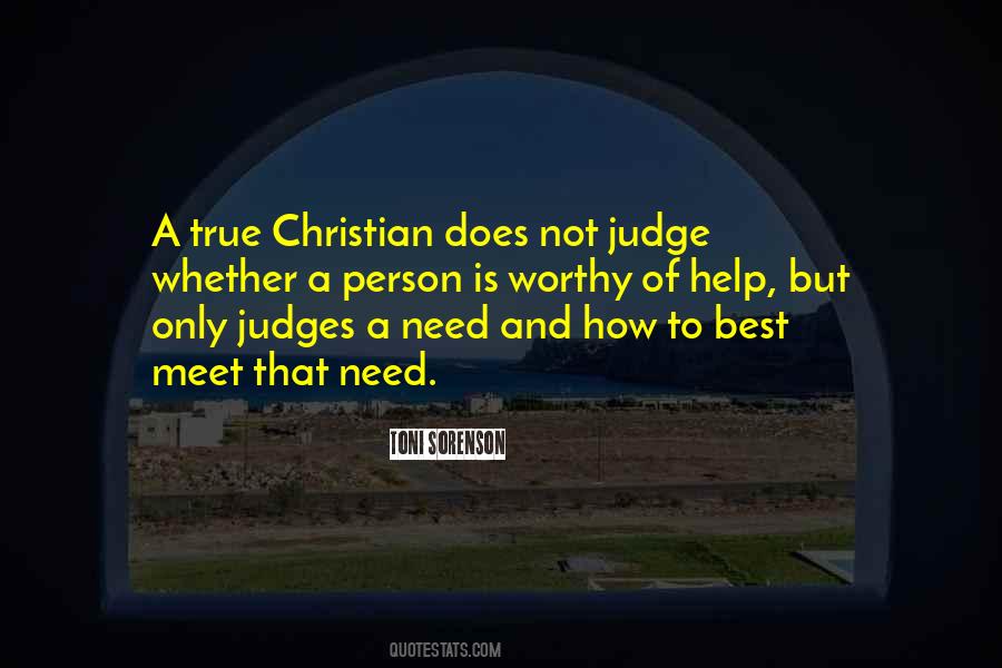 Love Not Judge Quotes #312424
