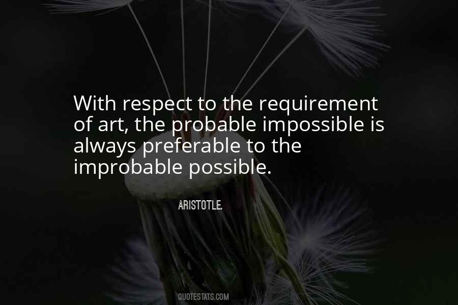 The Impossible Is Always Possible Quotes #1170670