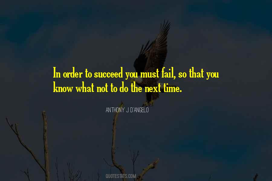 In Order To Succeed You Must Fail Quotes #1483641
