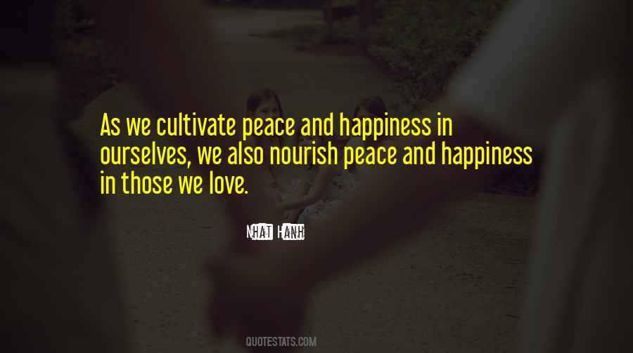 Love Happiness Peace Quotes #1808844