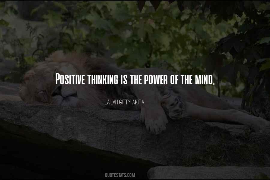 Thinking Positive Thought Quotes #1594507
