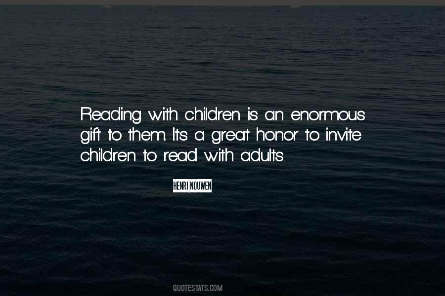 Quotes About Reading With Children #570521