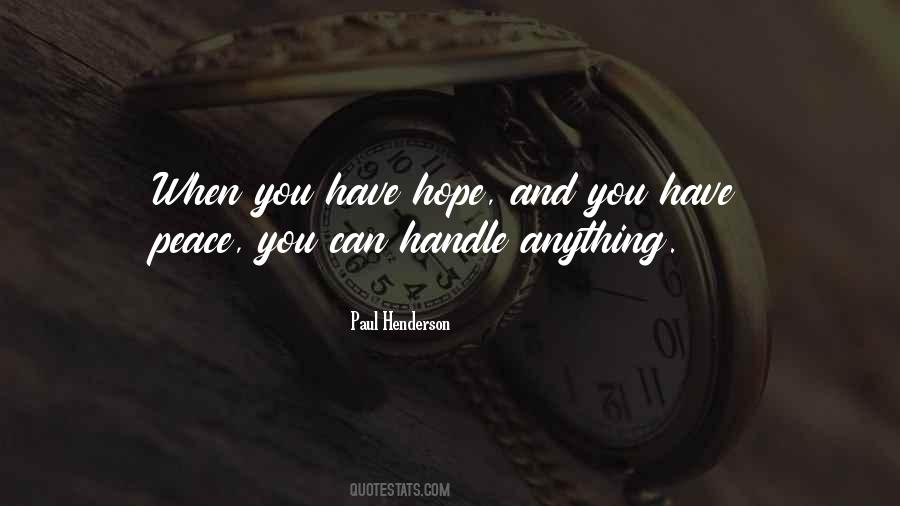 Peace Hope Quotes #808613