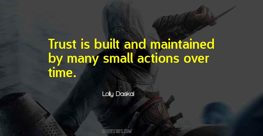 Trust Actions Quotes #752774