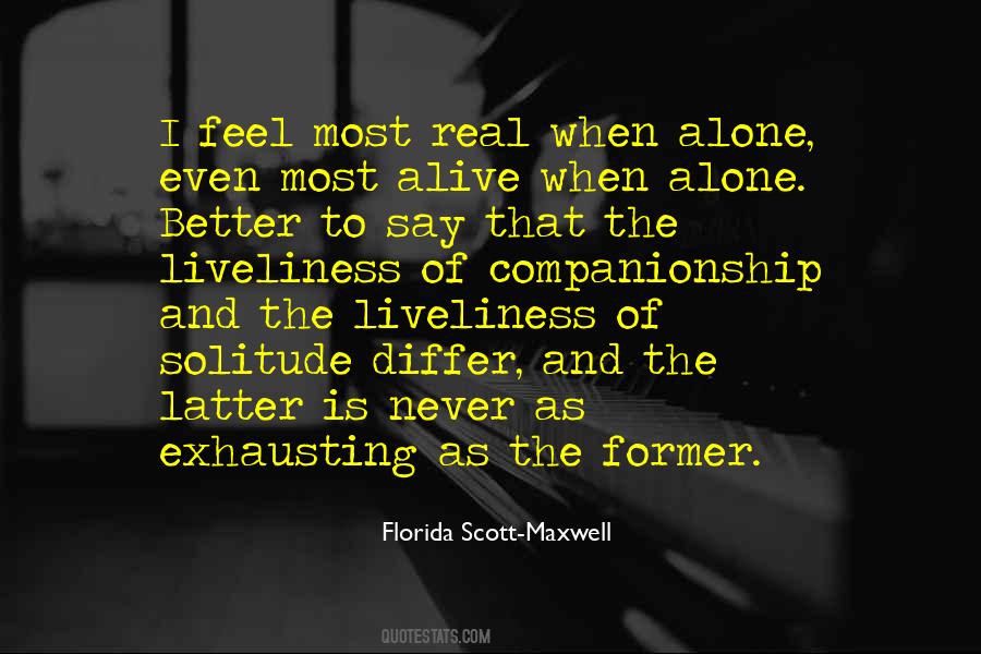 When I Feel Alone Quotes #703796