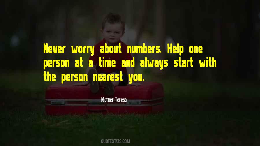 Help One Person Quotes #735521