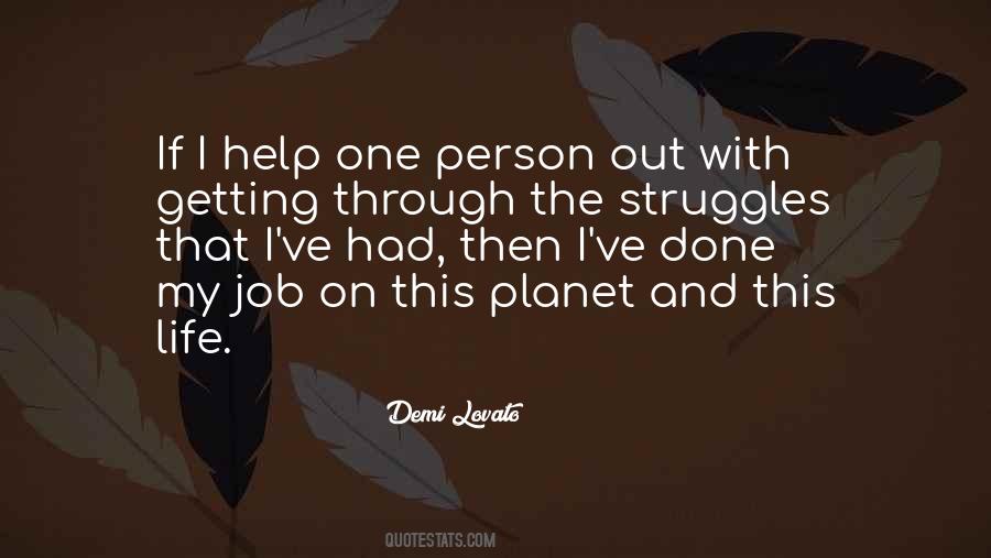 Help One Person Quotes #845628