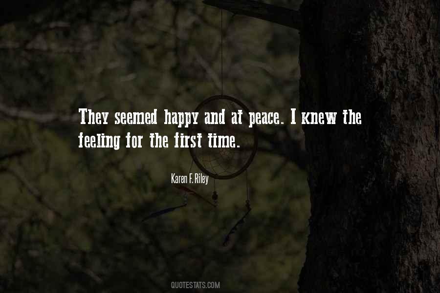 First Time Feeling Quotes #1429199