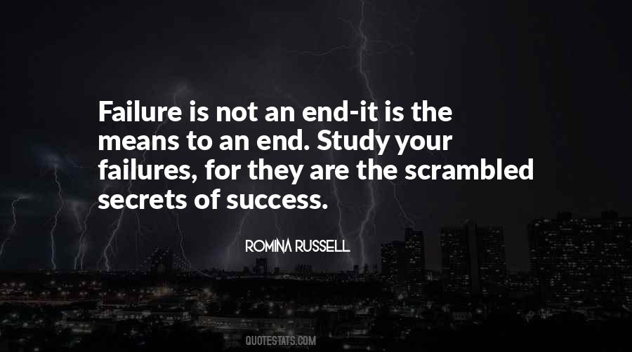 Failure Is Not The End Quotes #342597