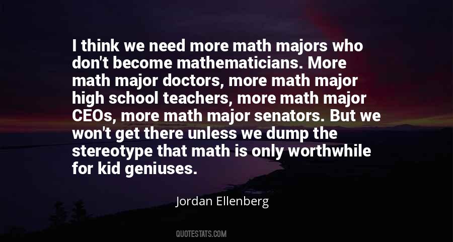 High School Math Quotes #140800