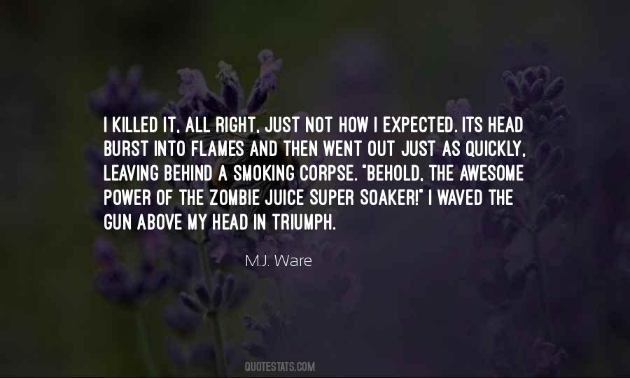 Not Right In The Head Quotes #1432688
