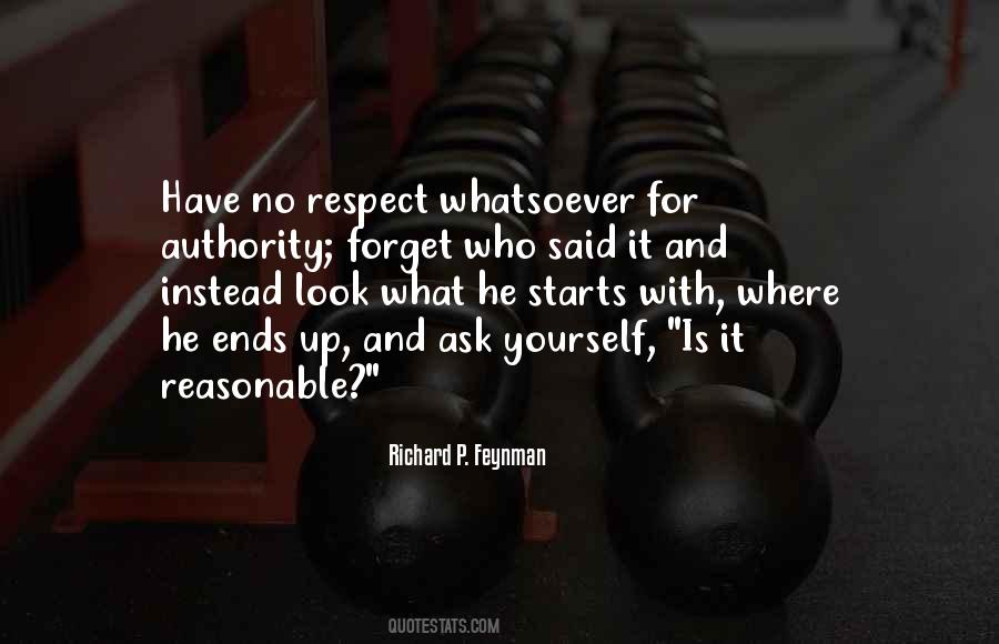 Have Respect For Yourself Quotes #1402313