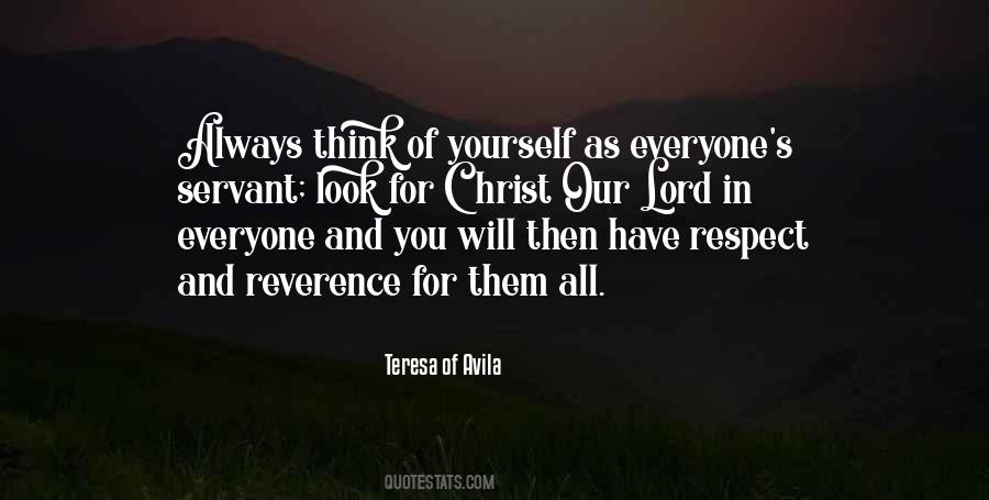 Have Respect For Yourself Quotes #1844797