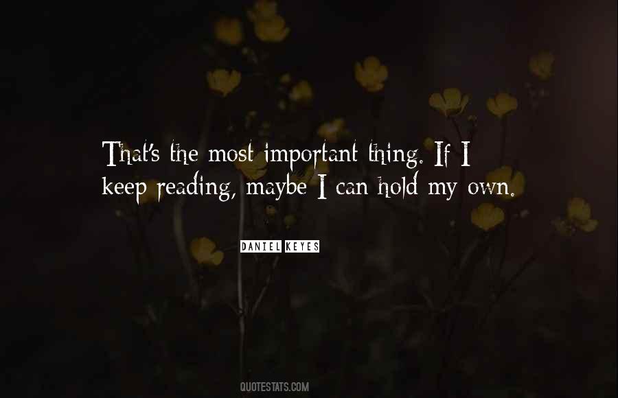Quotes About How Reading Is Important #180262