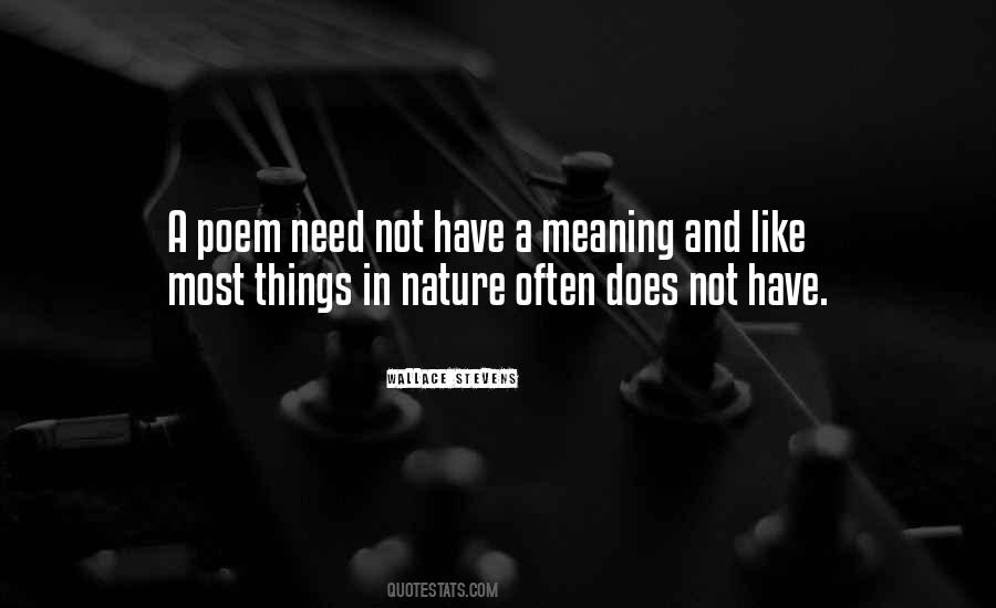 Quotes About Nature And Meaning #76572