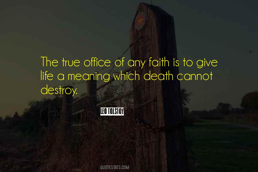Faith Death Quotes #315968