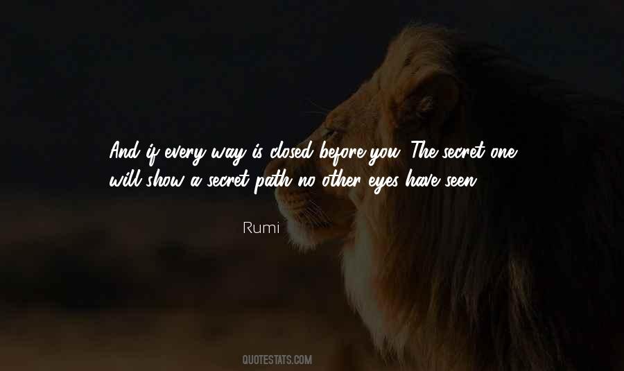 Secret Eyes Quotes #1241624