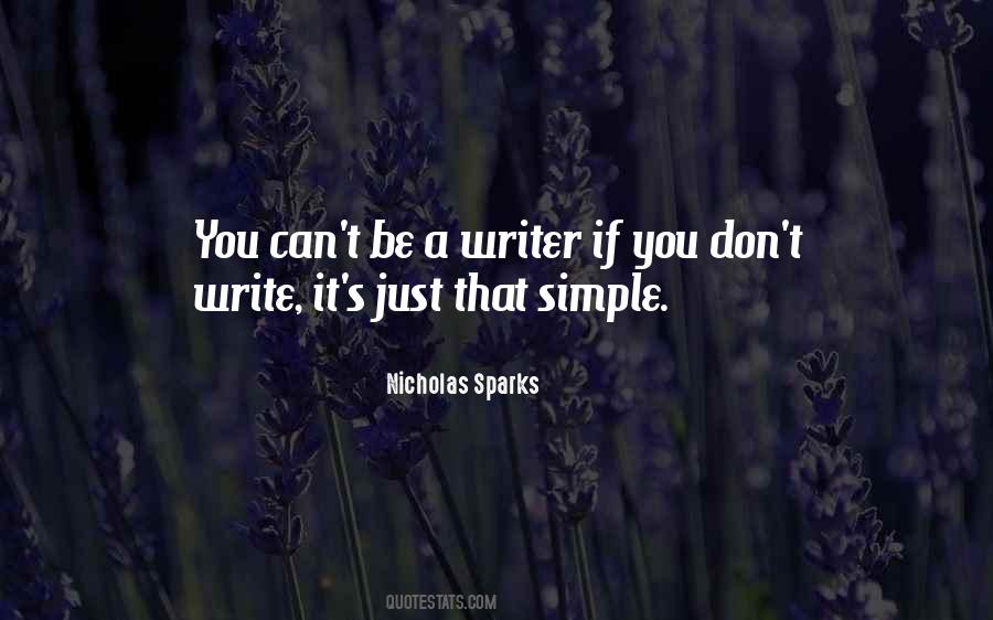 Just Be Simple Quotes #1108182