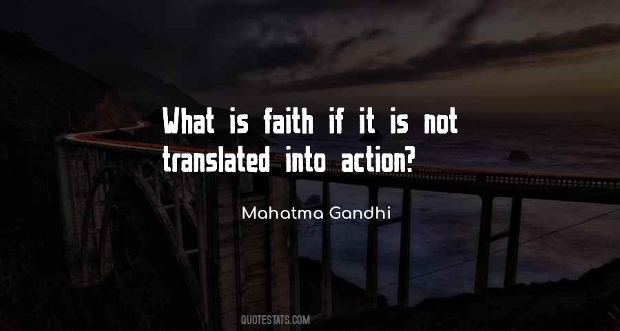 Faith Is Action Quotes #1488636
